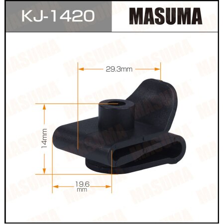 Клипса пластиковая Masuma, KJ-1420