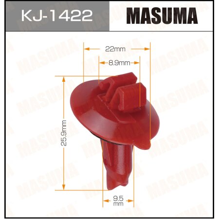 Клипса пластиковая Masuma, KJ-1422