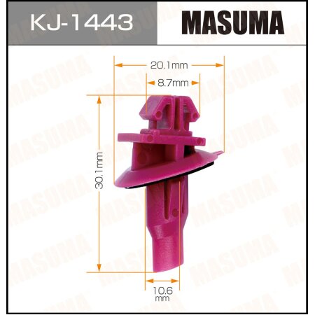 Клипса пластиковая Masuma, KJ-1443