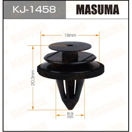 Клипса пластиковая Masuma, KJ-1458