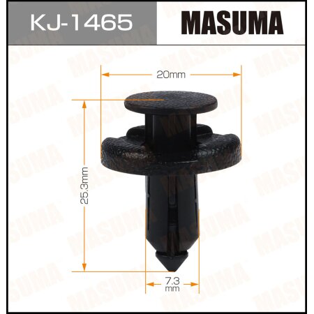 Клипса пластиковая Masuma, KJ-1465