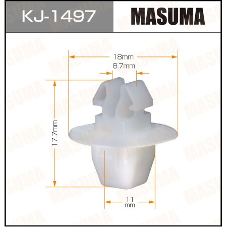 Клипса пластиковая Masuma, KJ-1497