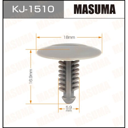 Клипса пластиковая Masuma, KJ-1510