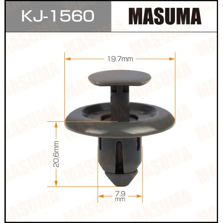 Клипса пластиковая Masuma, KJ-1560