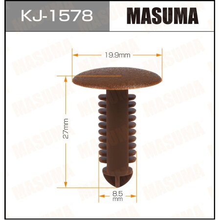 Клипса пластиковая Masuma, KJ-1578