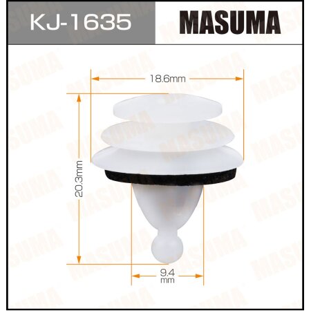 Клипса пластиковая Masuma, KJ-1635