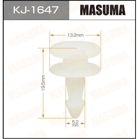Клипса пластиковая Masuma, KJ-1647