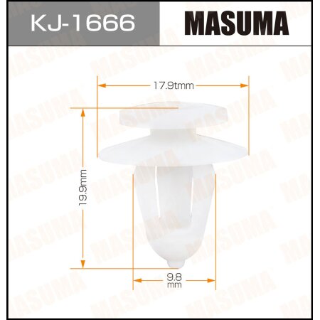 Клипса пластиковая Masuma, KJ-1666