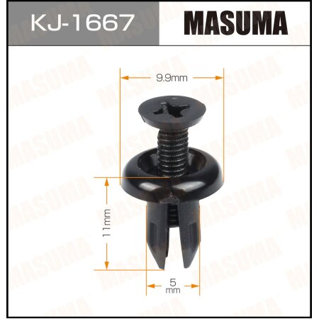 Клипса пластиковая Masuma, KJ-1667