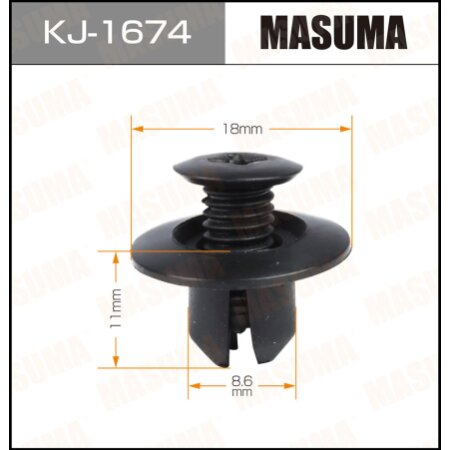 Клипса пластиковая Masuma, KJ-1674