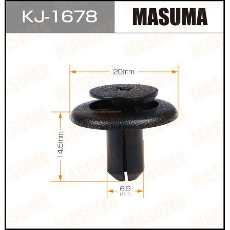 Клипса пластиковая Masuma, KJ-1678