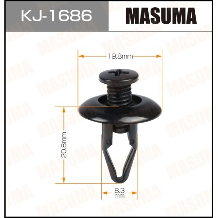 Клипса пластиковая Masuma, KJ-1686