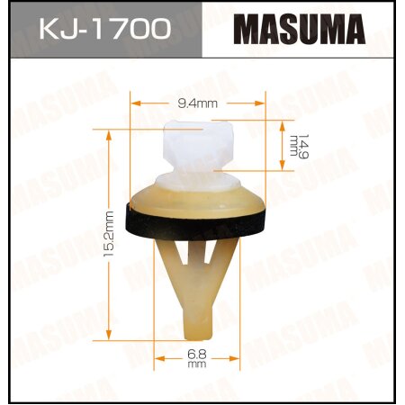 Клипса пластиковая Masuma, KJ-1700