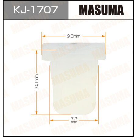 Клипса пластиковая Masuma, KJ-1707