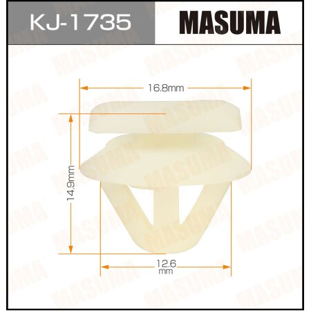 Клипса пластиковая Masuma, KJ-1735