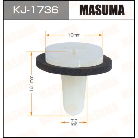 Клипса пластиковая Masuma, KJ-1736