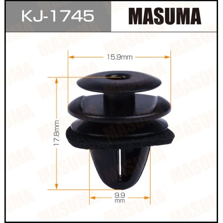 Клипса пластиковая Masuma, KJ-1745