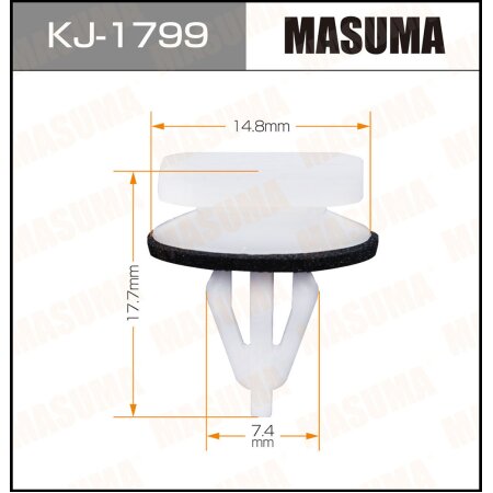 Клипса пластиковая Masuma, KJ-1799
