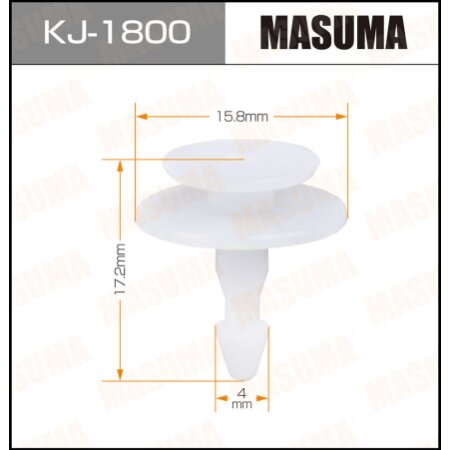 Клипса пластиковая Masuma, KJ-1800