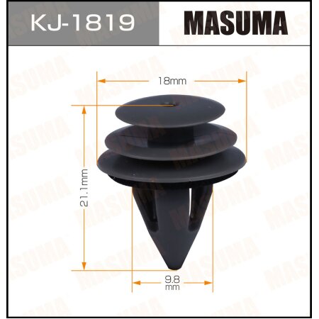 Клипса пластиковая Masuma, KJ-1819
