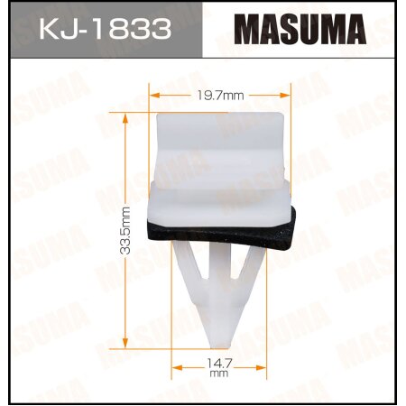 Клипса пластиковая Masuma, KJ-1833
