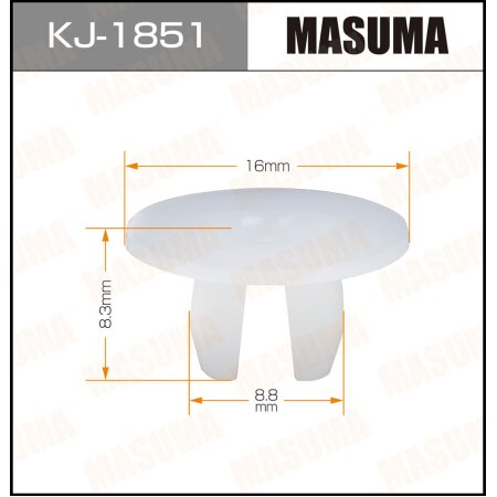 Клипса пластиковая Masuma, KJ-1851