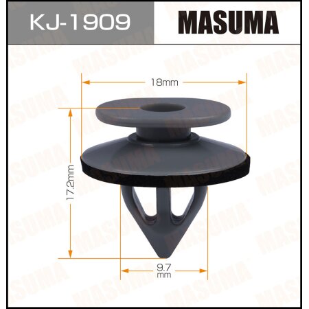 Клипса пластиковая Masuma, KJ-1909