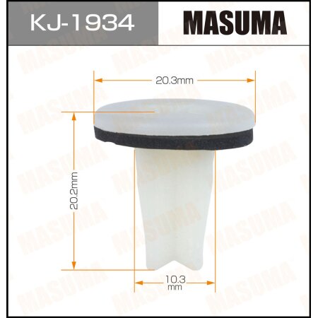 Клипса пластиковая Masuma, KJ-1934
