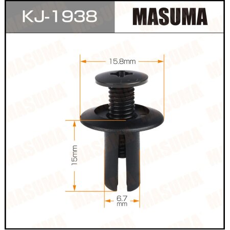 Клипса пластиковая Masuma, KJ-1938