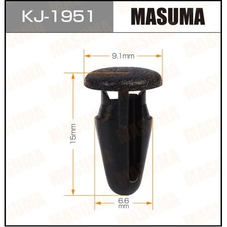Клипса пластиковая Masuma, KJ-1951