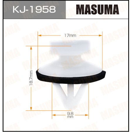 Клипса пластиковая Masuma, KJ-1958