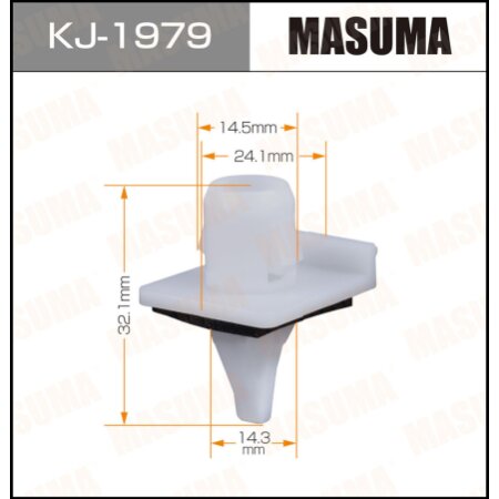 Клипса пластиковая Masuma, KJ-1979