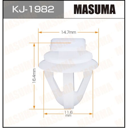 Клипса пластиковая Masuma, KJ-1982
