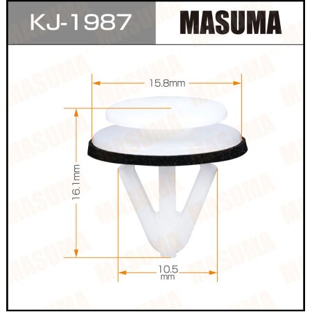 Клипса пластиковая Masuma, KJ-1987