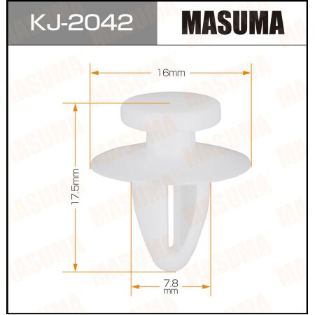 Клипса пластиковая Masuma, KJ-2042
