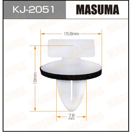 Клипса пластиковая Masuma, KJ-2051