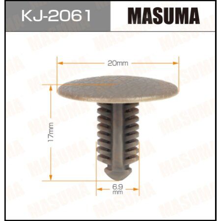 Клипса пластиковая Masuma, KJ-2061