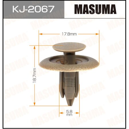 Клипса пластиковая Masuma, KJ-2067