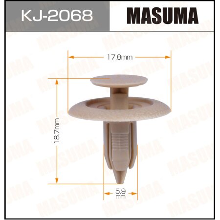 Клипса пластиковая Masuma, KJ-2068