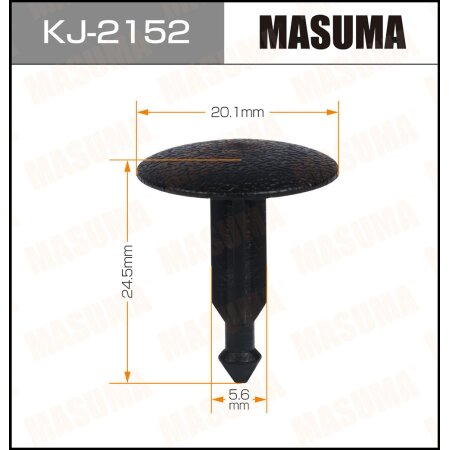 Клипса пластиковая Masuma, KJ-2152