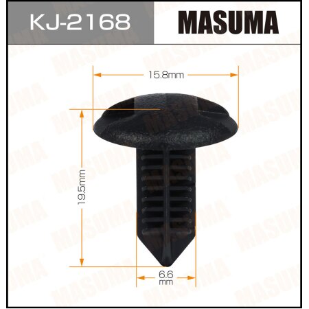 Клипса пластиковая Masuma, KJ-2168