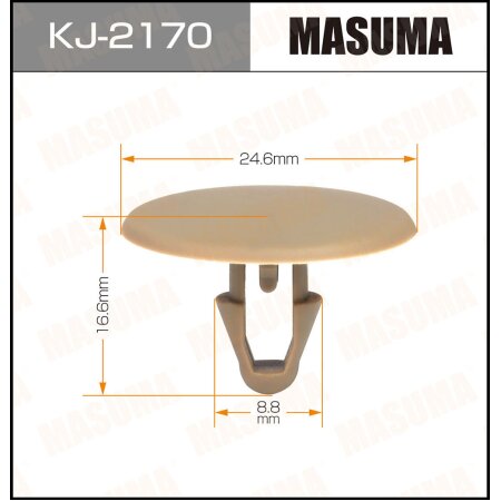 Клипса пластиковая Masuma, KJ-2170