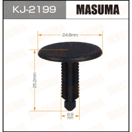 Клипса пластиковая Masuma, KJ-2199