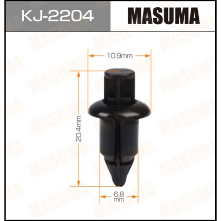 Клипса пластиковая Masuma, KJ-2204
