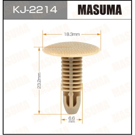 Клипса пластиковая Masuma, KJ-2214