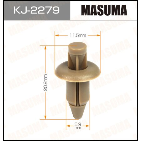 Клипса пластиковая Masuma, KJ-2279