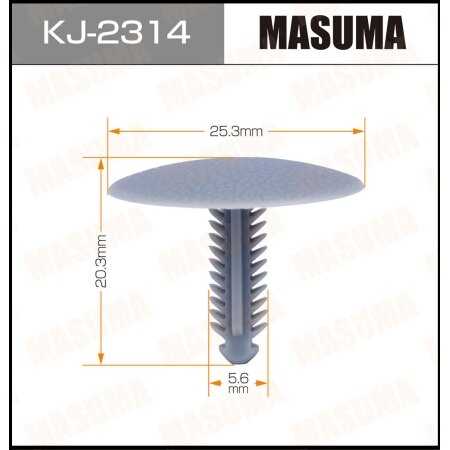 Клипса пластиковая Masuma, KJ-2314
