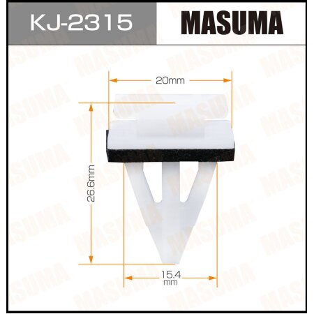 Клипса пластиковая Masuma, KJ-2315