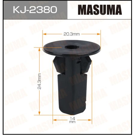 Клипса пластиковая Masuma, KJ-2380