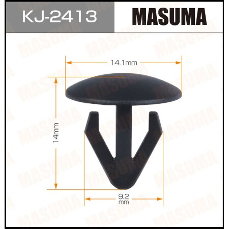 Клипса пластиковая Masuma, KJ-2413